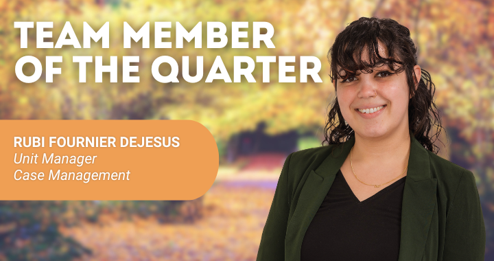 Rubi Fournier DeJesus Team Member of the Quarter